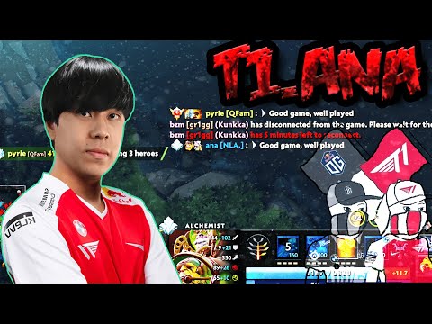 T1.Ana Alchemist vs OG.BZM Kunkka Non Stop Action.