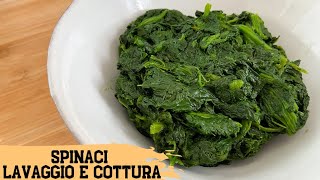 Spinaci freschi - cottura, lavaggio e mantenimento del colore by Acquolinainbocca