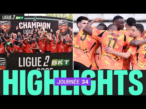 Résumé 34ème journée - Ligue 2 BKT 24/25