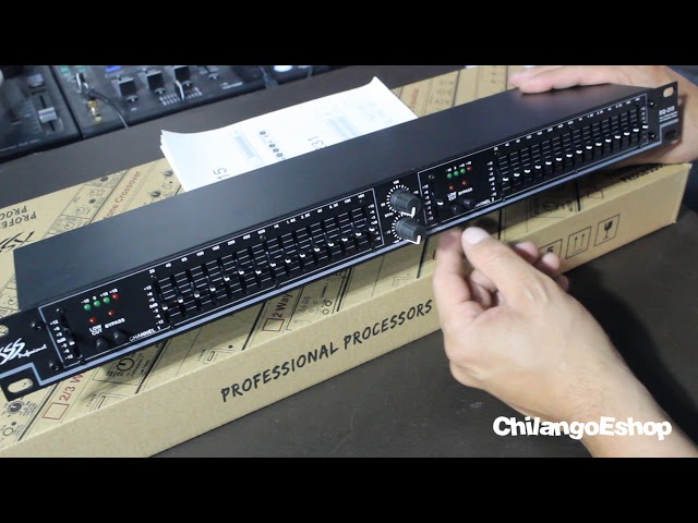 Vídeo relacionado con SOWOITIG Ecualizador gráfico estéreo con ecualizador de 15 bandas para sistema de audio doméstico, ecualizador de DJ de doble canal con salida de subwoofer y reducción de ruido