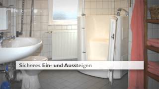 preview picture of video 'Badewanne mit Tür Sitzbadewanne Seniorenbadewanne mobile Badewanne MS-Bad-Innovationen GmbH'