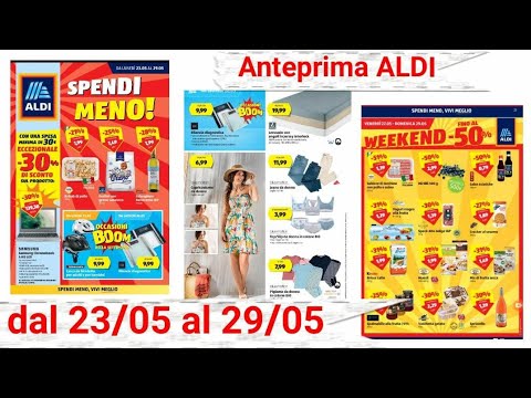 Volantino ALDI 🇮🇹 dal 23al 29 maggio 2022 💥nuove offerte
