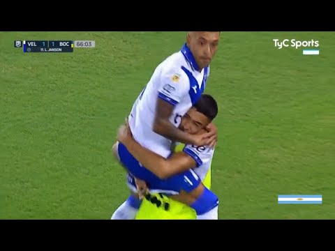 Vélez vs Boca, gol de Janson 1 a 1