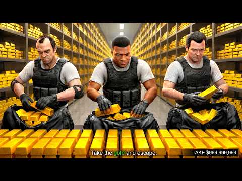 The GOLD RESERVE HEIST in GTA 5! (Secret Vault)