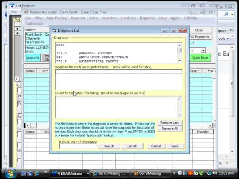 EMR4 Video1 Billing and Scheduling patients with PC Based Software