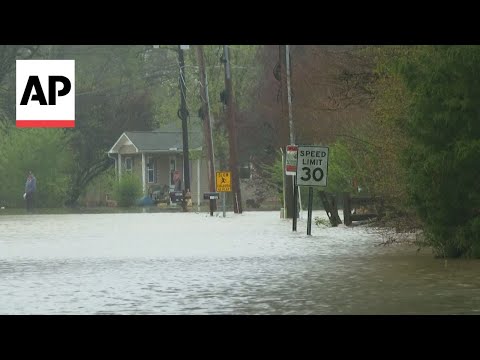 Swollen rivers flood towns in US South after dayslong deluge of rain ...