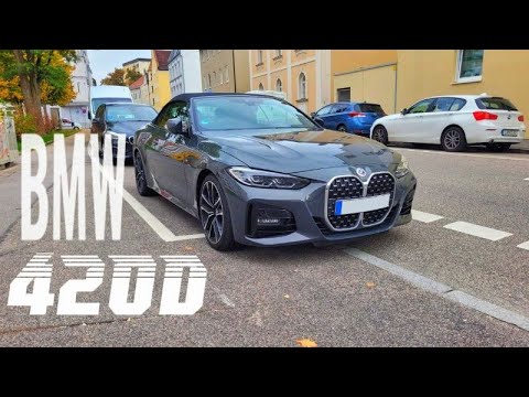 BMW 420d cabrio top speed Autobahn
