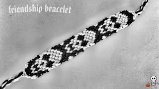 【ミサンガ】ドクロ/ハロウィンHalloween②skulls〜friendship bracelet/ braceletbook【#22698】