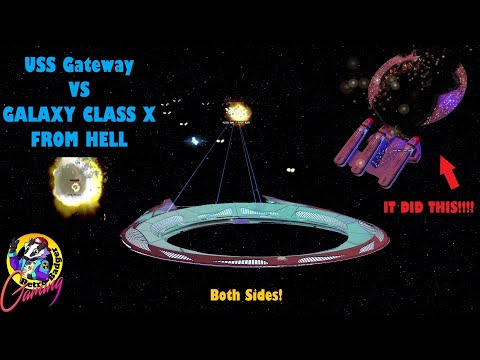 32nd Century USS Gateway VS Galaxy Class X From Hell | Star Trek Ship Battles | Bridge Commander