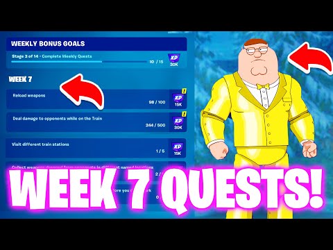 How To Complete Week 7 Quests in Fortnite - All Week 7 Challenges Fortnite Chapter 5 Season 1