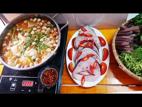 Lẩu cá bớp măng chua