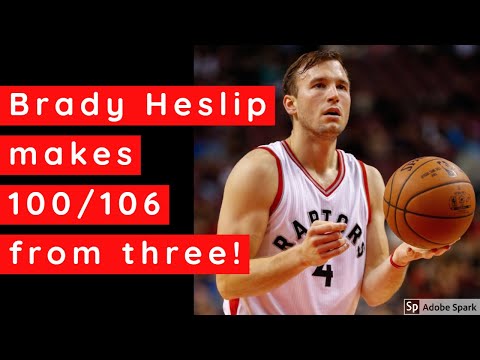 Brady Heslip hits 100/106 THREES!!!!!