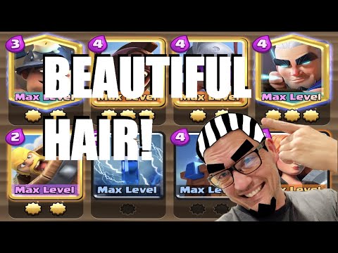 Clash Royale - MAXED Magic Archer FINALLY. Such beautiful hair! Hog + Magic Archer deck.