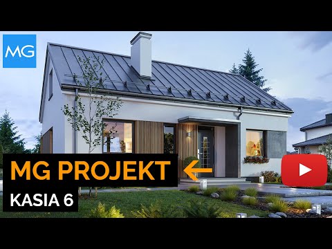 Projekt domu Kasia 6 MGProjekt - 86,90 m2 - koszt budowy 125 tys. zł