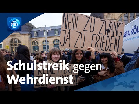 Protest gegen Wehrdienstreform: bundesweiter Schulstreik