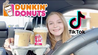 TIKTOK VIRAL DUNKIN DONUTS ICED COFFEE ORDERS *REVIEW*
