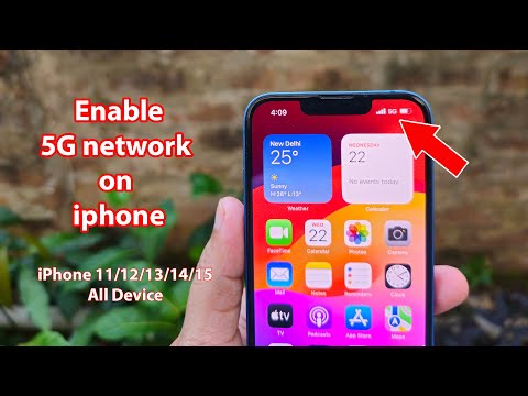 How to turn on 5g on iphone 13 14 12 15 11 (ios 17)