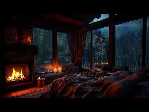 أصوات المطر للنوم #الأرق#  White noise ,raifall sound #thunderstorm 