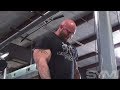 Bodybuilders Ty Young And James Koepsell Train Chest And Arms in Off-Season