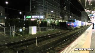 preview picture of video 'JR貨物M250系スーパーレールカーゴ 高槻駅通過3'