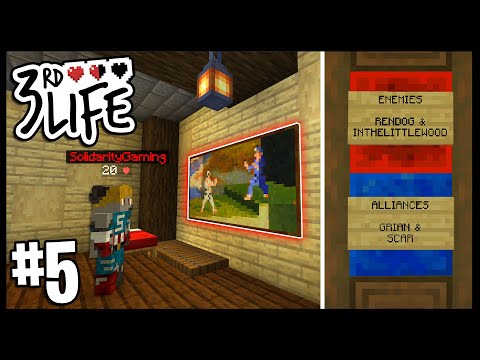 THE SECRET RED LIFE ROOM.. | Minecraft 3rd Life SMP | #5