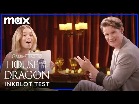 Matt Smith & Milly Alcock Try Taking An Inkblot Test