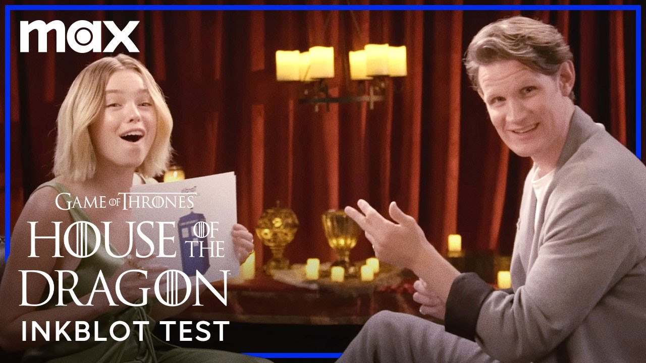Matt Smith & Milly Alcock Try Taking An Inkblot Test