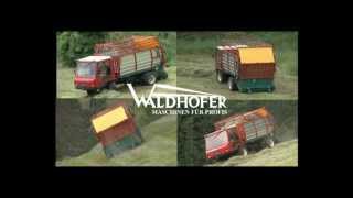 preview picture of video 'WALDHOFER LANDMASCHINEN / TRANSPORTER / LADEWAGEN / MISTSTREUER - HD'