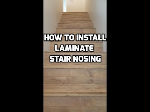 How to Install Laminate Stair Nosing QUICK AND EASY