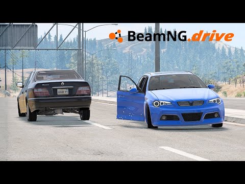 Realistic Car Crash #59 - BeamNG Drive #beamng