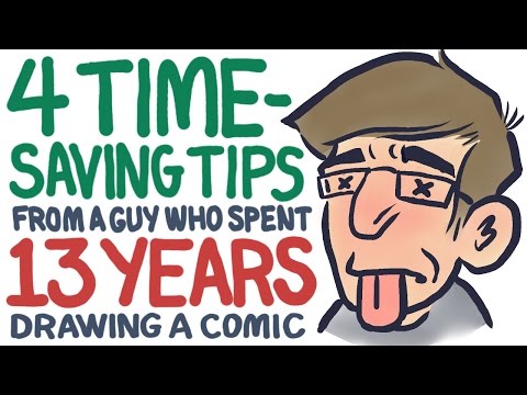 4 Time-Saving Tips (from a guy who spent 13 YEARS drawing a comic) Video