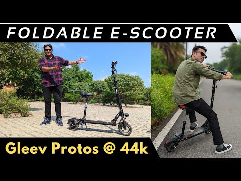 Portable electric scooter || Gleev Protos review || Funky, practical and super fun