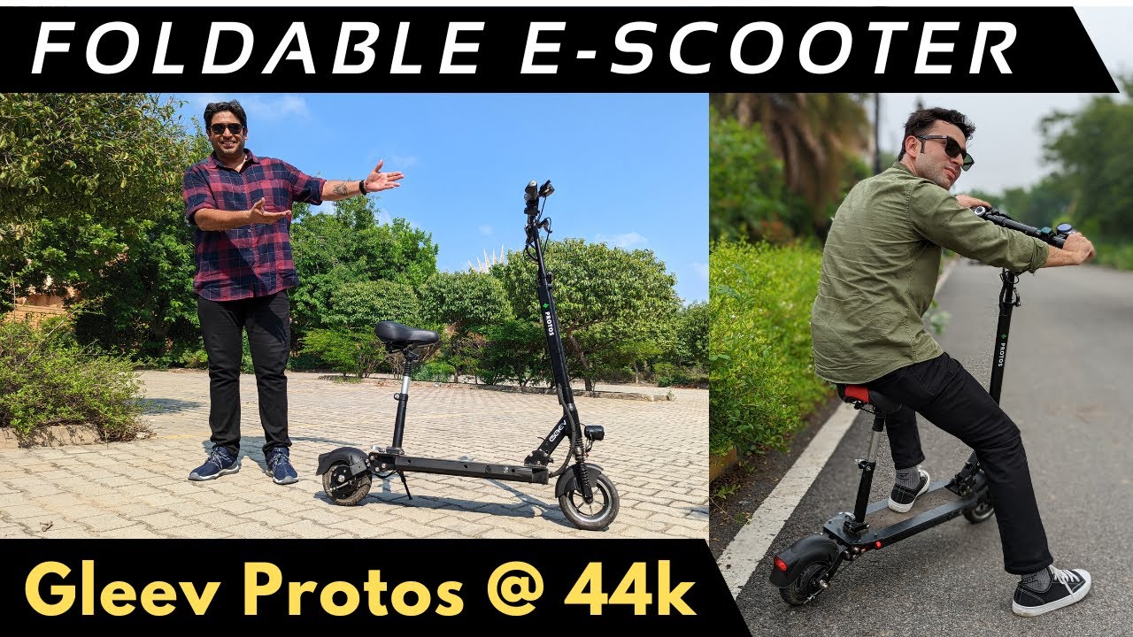 Portable electric scooter || Gleev Protos review || Funky, practical and super fun