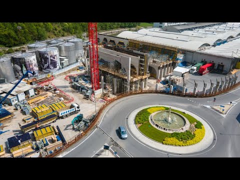 I lavori al nuovo stabilimento Sanpellegrino - 28 aprile 2025