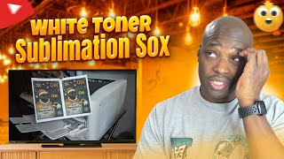 White Toner Sublimation Sox