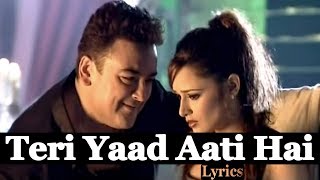 Teri Yaad Aati Hai | Lyrics | Adnan Sami | HD 1080p | Globe