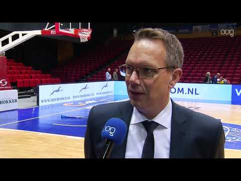 Erik Braal na het verlies van Donar tegen Varese in de Europe Cup