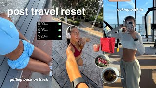 GETTING BACK ON TRACK 🌱 | post travel reset, healthy food shop, 5am mornings, & building consistency