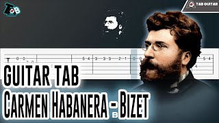Carmen Habanera - Bizet Guitar Tutorial (TAB)