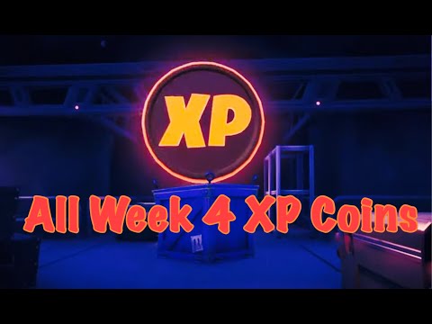 ALL WEEK 4 XP COIN LOCATIONS ||iExtinxt||