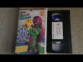 Opening And Closing To Barney S Fun Games 1996 VHS