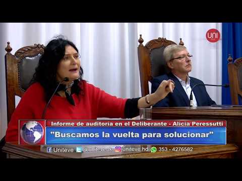 Peressutti presentó su informe de auditoría