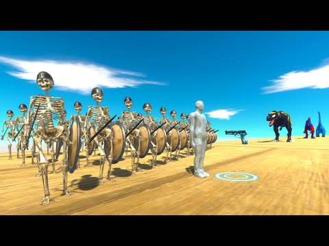 FPS AVATAR & SKELETON WARRIOR RESCUE MISSION - Animal Revolt Battle Simulator ARBS
