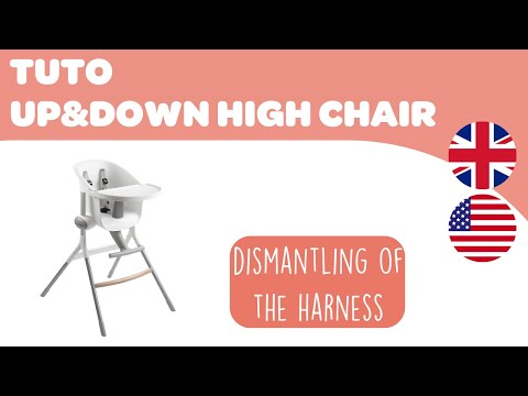 BEABA - Instructions for use : Up&Down High Chair, how to dismantling of the harness.