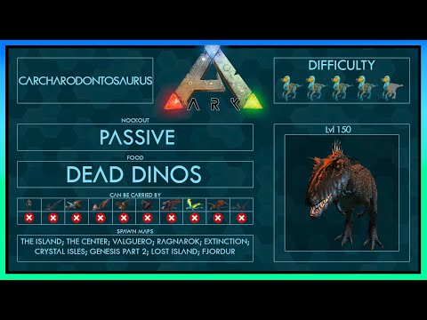 Carcharodontosaurus Zähmen EINFACH | Voller Guide | Verschiedene Methoden Ark | Stärkster Dino