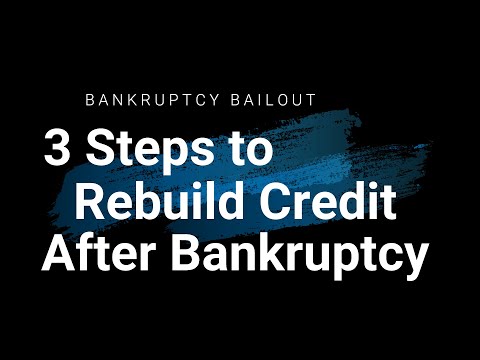 YouTube video about Rebuilding Credit Following Bankruptcy