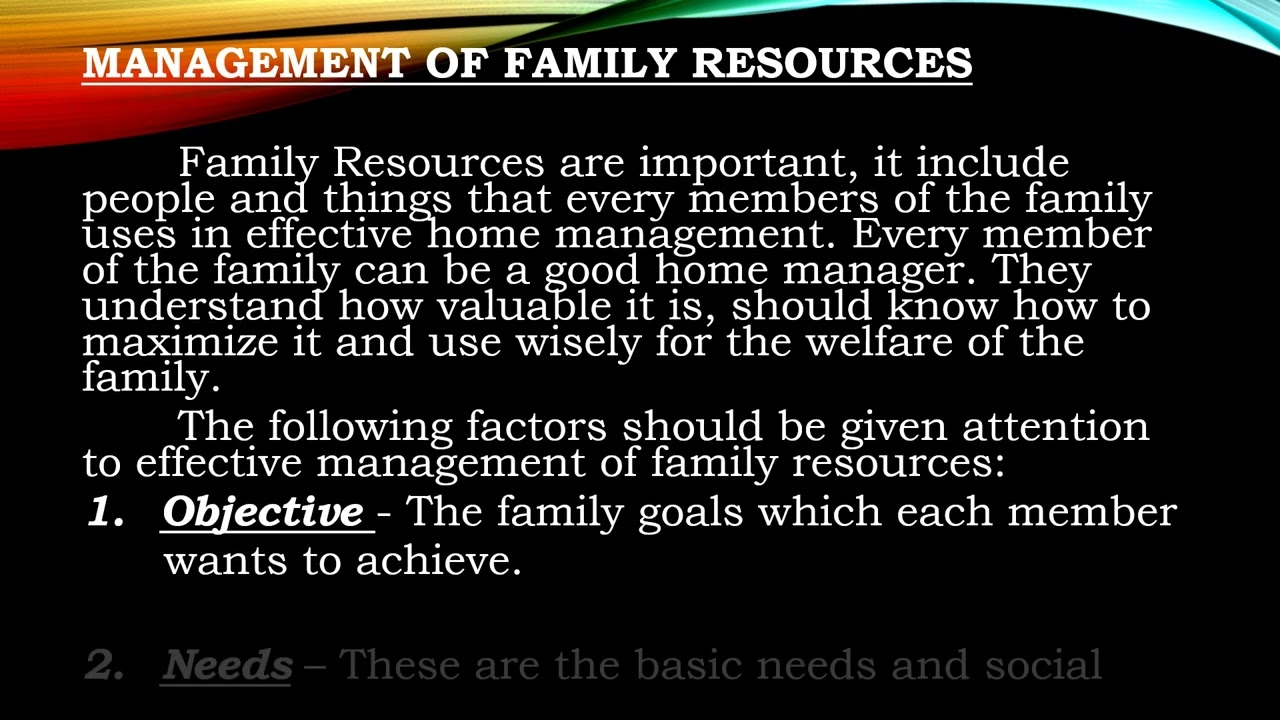 TLE 6 H  E  Q3 Management of Family Resources