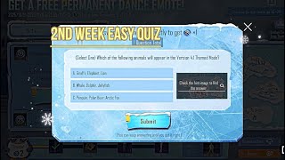 2nd week quiz in easy quiz 