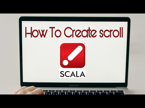 How To Create Scroll Ad With Scala | Scala InfoChannel Designer