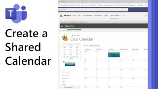 How to create a shared calendar in Microsoft Teams